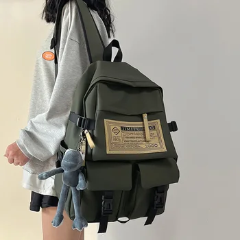 Школьная сумка, водонепроницаемый рюкзак для студенток колледжа, мужской рюкзак большой емкости