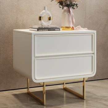 Белая прикроватная тумбочка в скандинавском стиле, Маленький туалетный столик, Прикроватный шкафчик, Шкафы для спальни, мебель для хранения Armarios De Dormitorio XF Изображение 3
