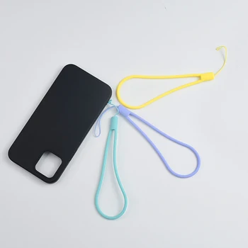 2шт Силиконовая веревка для мобильного телефона, слинг для защиты от потери, короткий шнур для запястья, силиконовая веревка для запястья, ремешок для мобильного телефона, идентификационная карта USB Изображение 5