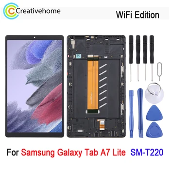 8,7-дюймовый ЖК-экран с рамкой для Samsung Galaxy Tab A7 Lite SM-T220 WiFi Edition, Дигитайзер ЖК-дисплея, полная сборка