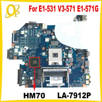 Q5WVH LA-7912P для ACER Aspire E1-531 V3-571 E1-571G V3-571G V3-531G материнская плата ноутбука NBC1F1100 SJTNV HM70 DDR3 полностью протестирована
