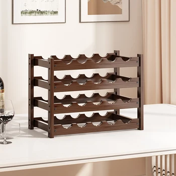 Стеллаж для красного вина в домашней гостиной простой настольный винный шкаф винный решетчатый бар стеллаж для выставки винных украшений