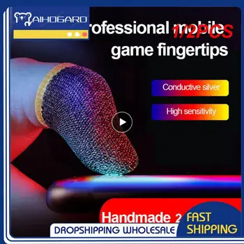 1/2 шт. Супертонкий игровой рукав для пальцев, дышащие кончики пальцев для мобильных игр Pubg, рукава для пальцев с сенсорным экраном для игр