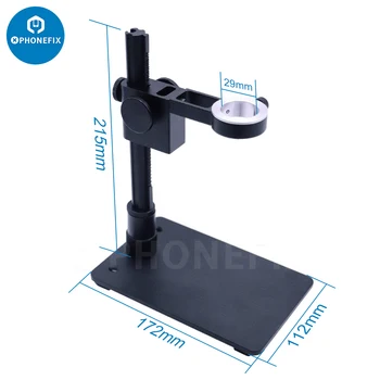 Портативный цифровой электронный микроскоп USB из алюминиевого сплава, универсальный настольный держатель для ремонта печатных плат, материнской платы
