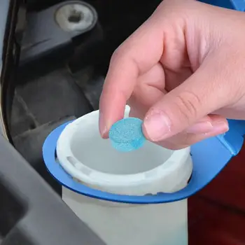 5ШТ Синее средство для мытья окон автомобиля Суперконцентрированная Таблетка Стеклоочистителя Шипучая Таблетка Пятновыводителя Средство для детализации чистки автомобиля