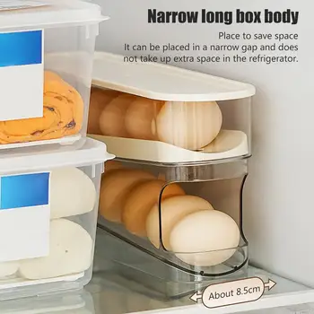 Стеллаж для хранения яиц в холодильнике, держатель для яиц, дозатор для яиц, коробка для хранения в холодильнике Изображение 4