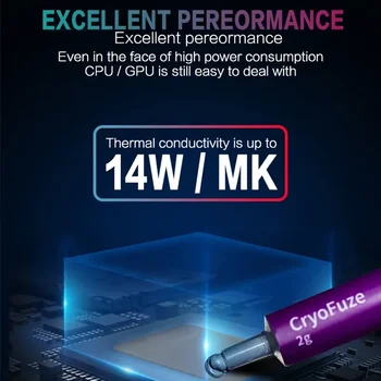 Cooler Master Cryofuze CF14 14W/mk Высокопроизводительная Теплопроводящая Смазочная Паста для Вентилятора Охлаждения процессора Intel CPU GPU Изображение 1