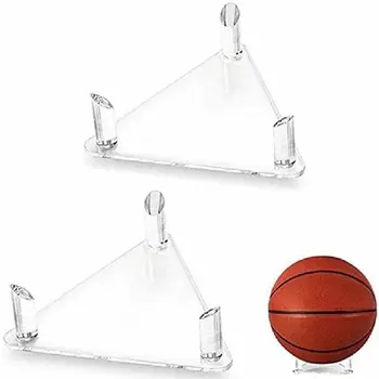Подставка для дисплея, баскетбольная подставка, универсальная спортивная Прозрачная футбольная подставка, Акриловый держатель для мяча для дома