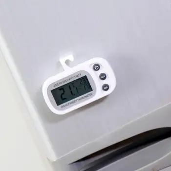 Точный Термометр Морозильной Камеры Цифровой Термометр Холодильника с ЖК-Дисплеем Макс/мин для Холодильника Кухни Ресторанов 2шт Изображение 3