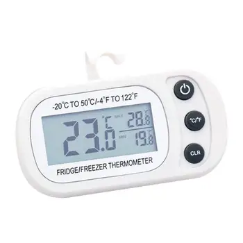 Точный Термометр Морозильной Камеры Цифровой Термометр Холодильника с ЖК-Дисплеем Макс/мин для Холодильника Кухни Ресторанов 2шт Изображение 5