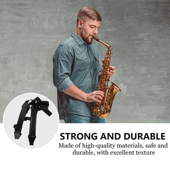 Ремешок для саксофона Универсальный ремень с двойным плечевым регулируемым ремнем безопасности Ремешок для часов Изображение 3