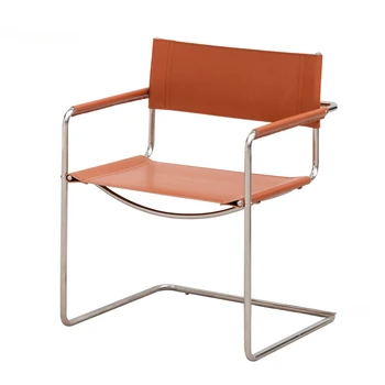 Дизайнерский одноместный диван-кресло, кресло из нержавеющей стали, диван для гостиной, Старинное кресло, Скандинавский классический стул для переговоров, приемное кресло