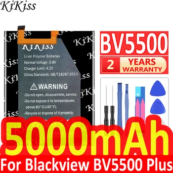 5000 мАч KiKiss Мощный Аккумулятор BV 5500 Для Blackview BV5500 BV5500 Plus Pro BV5500Plus BV5500Pro