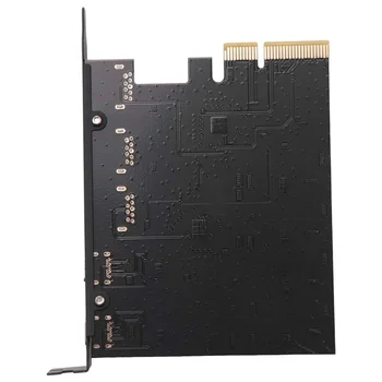 Карта PCIe-USB 3.2 Gen 2 с пропускной способностью 10 Гбит/с, 5-портовый (3X USB-A -2X USB-C) конвертер PCIE-разветвитель для Windows 10/8 Изображение 3