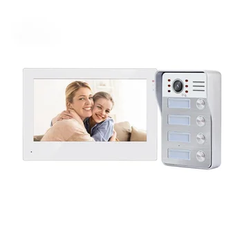 4-проводная кнопка дверного звонка Водонепроницаемая система домашней безопасности Видеодомофон Wi-Fi Дверные звонки Умный IP-домофон 1080P
