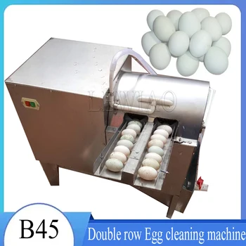 Коммерческая Электрическая роликовая щетка для мытья утиных яиц / Стиральная машина для очистки грязных голубиных яиц с рециркулированной водой