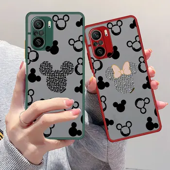 Прозрачный Чехол Для Телефона Xiaomi Redmi Note 10 12S 11S 11 Pro 10 9S 9T 12 8 9 10 Pro 5G С Логотипом Disney Mikey и Minnie Mouse, Жесткий Чехол для ПК