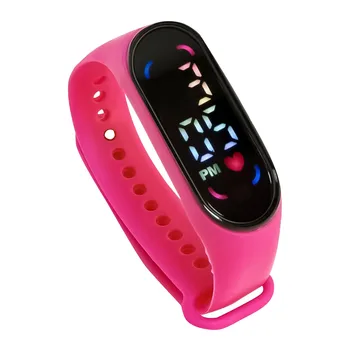 Детские электронные часы Fashion Sports Life, водонепроницаемый браслет со светодиодным дисплеем, часы с регулируемым силиконовым ремешком, часы