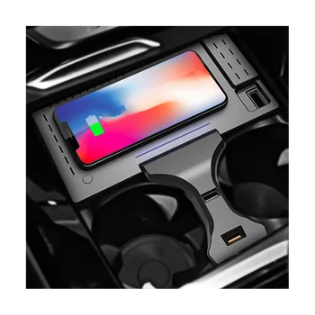 Беспроводная зарядка QI мощностью 15 Вт для BMW X3 G01 X4 G02, быстрое зарядное устройство, пластина для держателя телефона, модификация интерьера 2019-2022 Изображение 3
