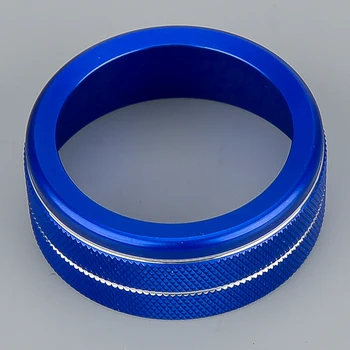 Автомобильный синий алюминиевый сплав Ручка регулировки режима привода, накладка, кольцо, подходящее для Toyota Tundra 2022-2023 гг.