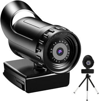 Новая веб-камера высотой 2K 4K со встроенным микрофоном USB 2.0 с бесплатным подключением и воспроизведением, Шумоподавлением камеры Шириной 120 ° V Изображение 2