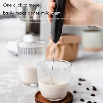Электрический миксер для кофе Перезаряжаемый Молочный шейкер Пенообразователь Взбиватель яиц Ручной блендер Изображение 1