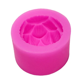 Силиконовая форма для ароматических свечей 3D Lotus Shape Soap Силиконовая форма DIY (72x72x55 мм)