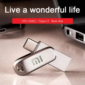 Оригинальный U-накопитель Xiaomi 2 ТБ, 1 ТБ, 512 ГБ, интерфейс Usb 3.1 Type-c, портативный мобильный телефон, компьютер, взаимная передача, USB-память Изображение 1