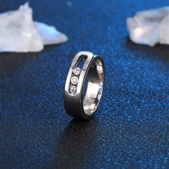 Модное и классическое кольцо серии Move из стерлингового серебра 925 пробы с роскошным предложением свадебных ювелирных изделий в подарок Изображение 3