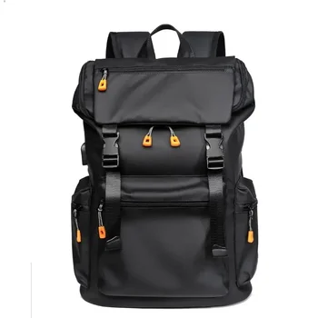 Качественный водонепроницаемый рюкзак, мужские сумки через плечо, школьные сумки для мужчин / мальчиков, рюкзак для путешествий, USB-зарядка, сумка для отдыха, рюкзак для студентов