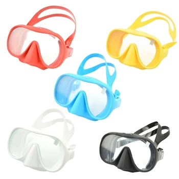 Маска для дайвинга для взрослых, маска для плавания из закаленного стекла с защитой от запотевания