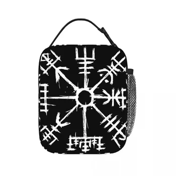 Viking Compass Vegvisir, Изолированные сумки для ланча, Водонепроницаемые сумки для пикника, Термоохладитель, Ланч-бокс, Сумка для ланча для женщин, детей, школы